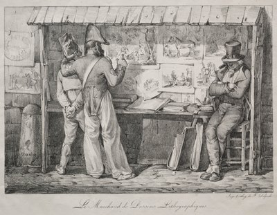 Litografihandleren. av Nicolas Toussaint Charlet