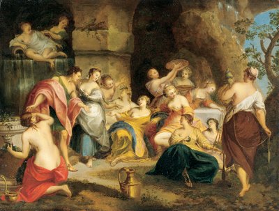 Telemachus på øya Calypso av Nicolas Vleughels