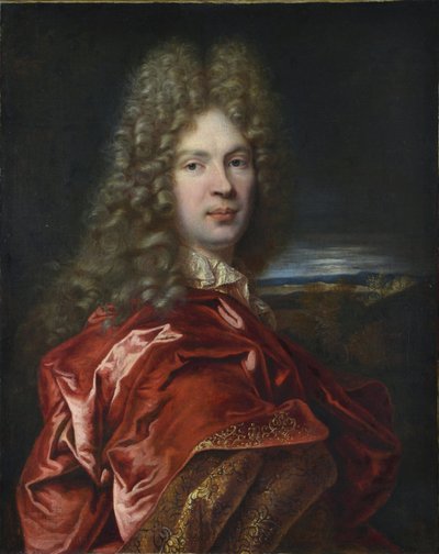 Portrett av Pierre-Vincent Bertin (Pierre Vincent) (1653-1711), fransk finansmann og kunstelsker - av Largillière, Nicolas, de (1656-1746). Olje på lerret, størrelse: 77x63, ca 1685, State Hermitage, St. Petersburg av Nicolas de Largillière