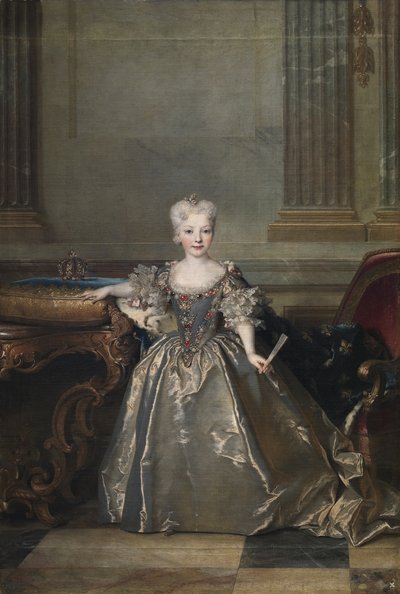 Infanta Mariana Victoria av Spania, 1724 av Nicolas de Largillière