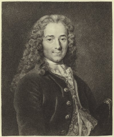 Voltaire (fotogravering) av Nicolas de Largillière