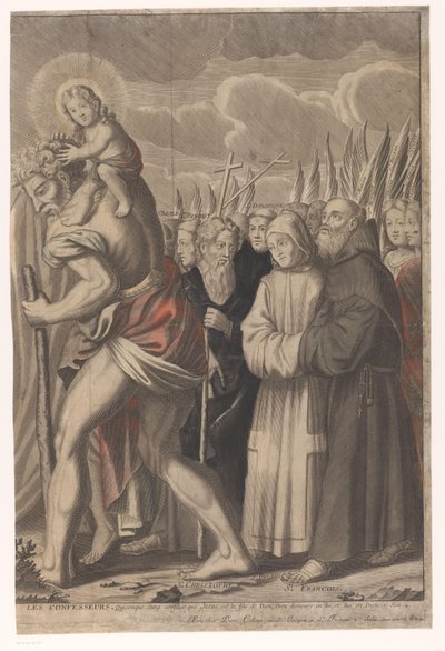 Kristi triumftog med gamle og nye testamente Jesu Kristi triumf (tittel på objekt) av Nicolas de Larmessin (I)