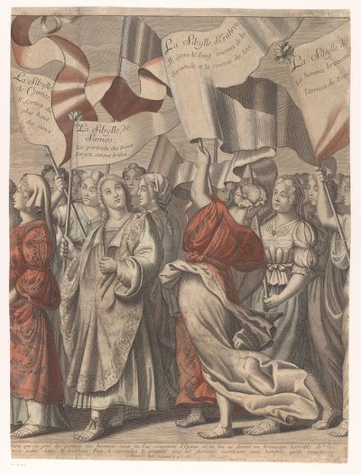 Kristi triumftog med figurer fra Det gamle og nye testamente (tredje del) Le triomphe de Jesus Christ (tittel på objekt) av Nicolas de Larmessin (I)