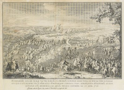 Slaget ved Lesnaya av Nicolas de Larmessin II