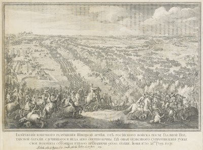 Slaget ved Poltava 27. juni 1709 av Nicolas de Larmessin II