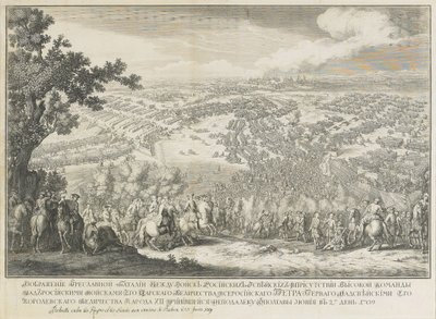 Slaget ved Poltava 27. juni 1709 av Nicolas de Larmessin II