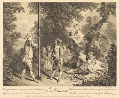 Ungdom av Nicolas de Larmessin IV after Nicolas Lancret