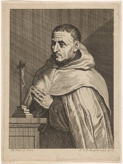 Portrett av en karmelitt (tittel på objekt) av Nicolas van den Bergh