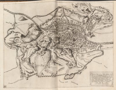 Topografisk kart over det gamle Roma av Nicolaus Beatrizet