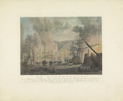 Bombardement av Alger, 1816 Algerianernes seier i Algerbukta av de engelske og nederlandske skvadronene, kommandert av admiralen Lord Exmouth, og viseadmiralen av Capellen, 27. august 1816 (tittel på obj. av Nicolaus Heideloff