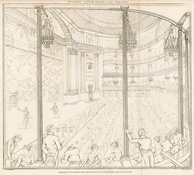 Innvendig utsikt over Drury Lane Theatre, London av Nicolaus von Heideloff