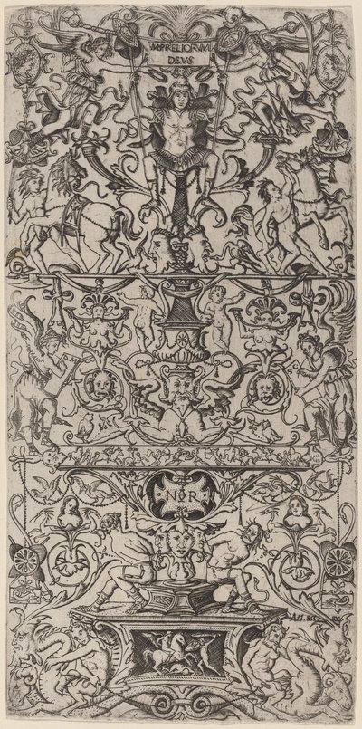 Ornamentpanel: Mars, God of Battles av Nicoletto da Modena