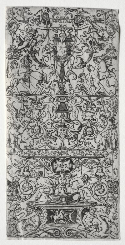 Ornamentpanel: Mars, God of Battles, ca. 1507. av Nicoletto da Modena