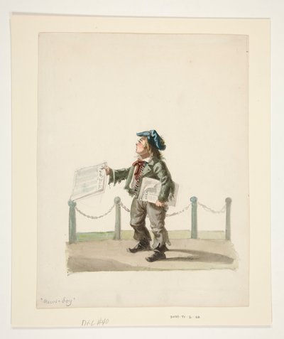 The Newsboy av Nicolino Calyo
