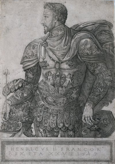 Henri II, konge av Frankrike, i en alder av 28 av Nicolo della Casa