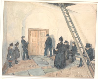 Fra verandaen til en landsbykirke av Niels Jakob Jakobsen Bjerre