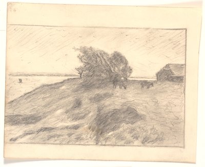 Utsikt ved Vejbjerggaard med Venø av Niels Jakob Jakobsen Bjerre