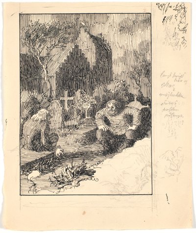 Strandvarsel og Kirkegrimen av Niels Skovgaard