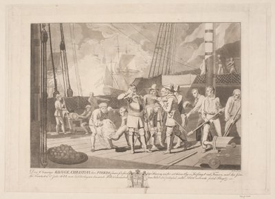 Christian IV i sjøslaget ved Fehmarn, 1644 av Niels Truslew