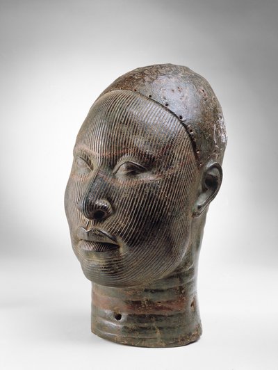 Oni, leder for en konge, Ife, 1100-1400-tallet (bronse) (se også 412927) av Nigerian