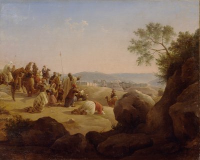 Pilegrimer før Jerusalem, 1831 av Nikanor Grigoryevich Chernetsov