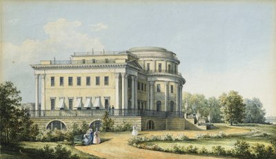 Yelagin-palasset i St. Petersburg, 1839 av Nikanor Grigoryevich Chernetsov