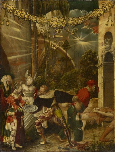 Halshuggingen av døperen Johannes, ca. 1517 (olje på furu) av Niklaus Manuel