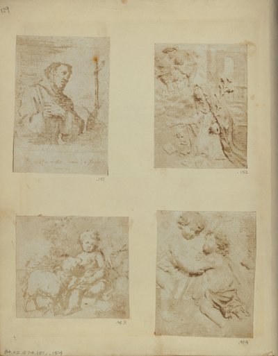 St. Francis. Fra en antatt unik etsning av Murillo av Nikolaas Henneman