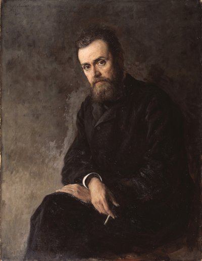 Portrett av forfatteren Gleb Uspensky 1843-1902, 1884 av Nikolai Aleksandrovich Yaroshenko