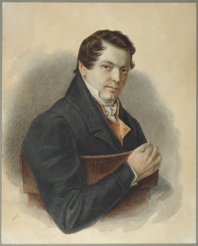 Portrett av Decembrist Mikhail Naryshkin 1798-1863, 1832 av Nikolai Alexandrovich Bestuzhev