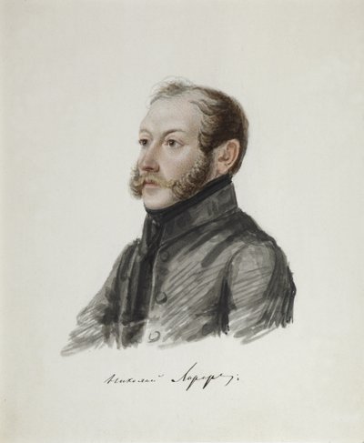 Portrett av Decembrist Nikolai Lorer 1794-1873, 1832-1833 av Nikolai Alexandrovich Bestuzhev