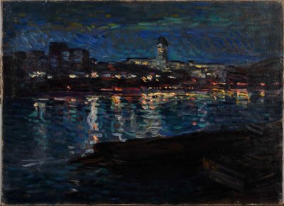 Seinen om natten, ca. 1905. av Nikolai Alexandrovich Tarkhov