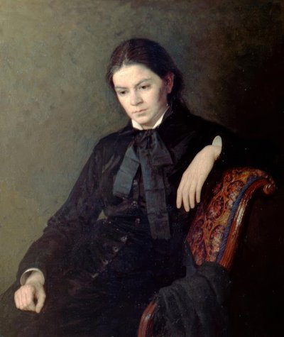 Portrett av en ukjent dame av Nikolai Alexandrovich Yaroshenko