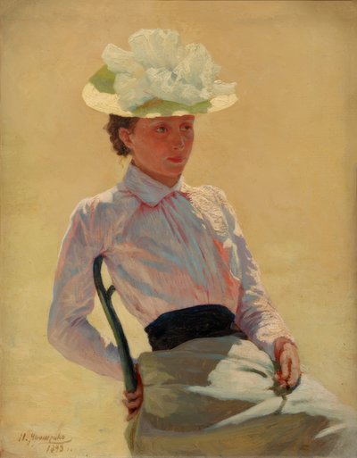 Portrett av en ukjent kvinne av Nikolai Alexandrowitsch Jaroschenko