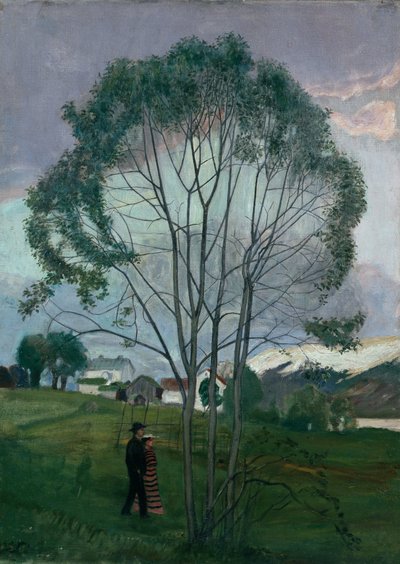 Juninatt og seljetre av Nikolai Astrup