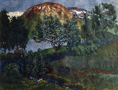 junikveld i hagen av Nikolai Astrup