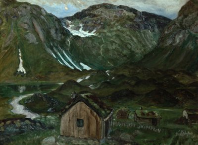 Beite i måneskinn av Nikolai Astrup
