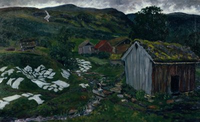 Regnvær atmosfære av Nikolai Astrup