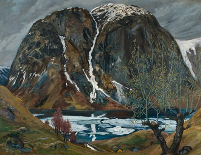 Vårtø under bakken av Nikolai Astrup