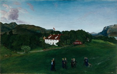 Svanøe hovedgård, c.1904 av Nikolai Astrup