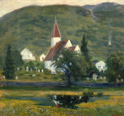 Ålhus kirke, midtsommer av Nikolai Astrup