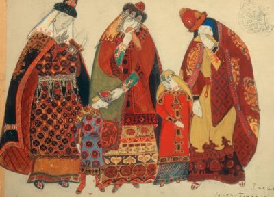 Borodin, Prins Igor / Figurer Roerich av Nikolai Konstantinowitsch Roerich