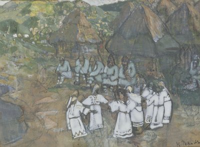 Sirkeldans, tidlig på 1900-tallet av Nikolai Konstantinowitsch Roerich