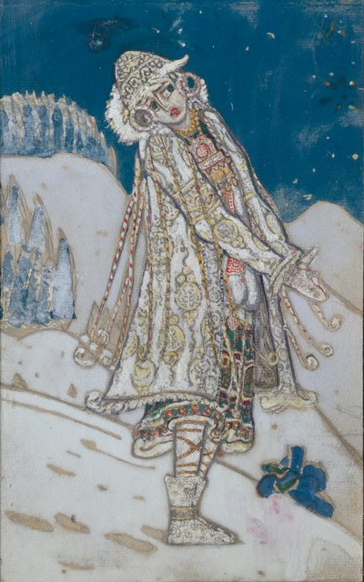 Kostymedesign for teaterstykket Snow Maiden av A. Ostrovsky, 1912 av Nikolai Konstantinowitsch Roerich