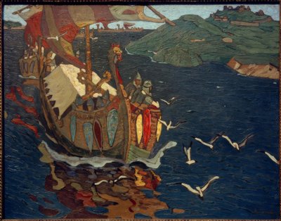 Utenlandske kjøpmenn av Nikolai Konstantinowitsch Roerich