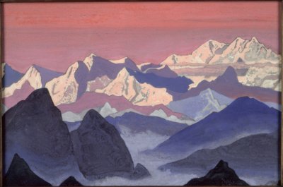 Kangchenjunga / maleri av N.K. Roerich av Nikolai Konstantinowitsch Roerich