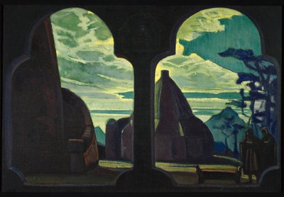 Scenografi for operaen Tristan og Isolde av R. Wagner, 1912 av Nikolai Konstantinowitsch Roerich