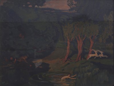 Pan og Nymph Syrinx av Nikolai Pavlovich Ulyanov