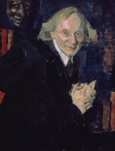 Portrett av poeten Vyacheslav Ivanovich Ivanov (1866-1949) ca. 1920 (olje på lerret) av Nikolai Pavlovich Ulyanov