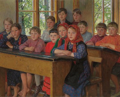 Skolestua av Nikolai Petrovich Bogdanov Belsky